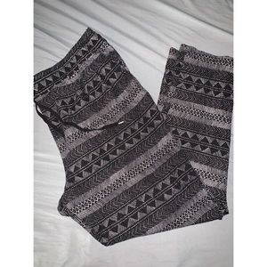 H&M Black&White Detailed Joggers